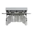 Schneider Electric Asfora EPH0500162 keresztkapcsoló (107), acél burkolattal. keret nélkül, süllyesztett 10A 250V ( EPH0500162 ).
