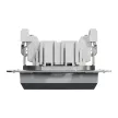 Schneider Electric Asfora EPH0500162 keresztkapcsoló (107), acél burkolattal. keret nélkül, süllyesztett 10A 250V ( EPH0500162 ).