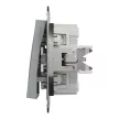 Schneider Electric Asfora EPH0500162 keresztkapcsoló (107), acél burkolattal. keret nélkül, süllyesztett 10A 250V ( EPH0500162 ).
