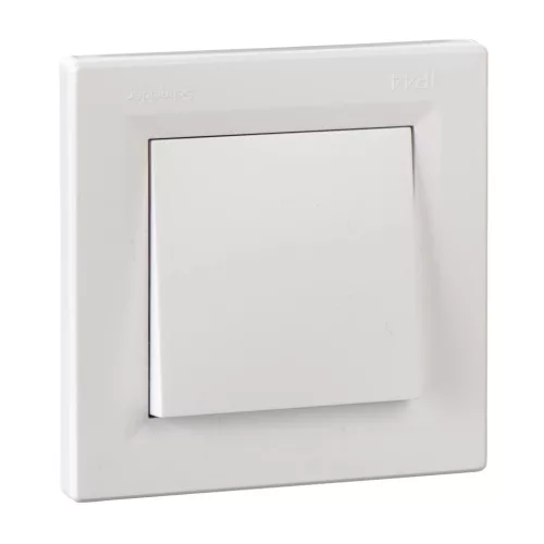 Schneider Electric Asfora EPH0500221 vízmentes keresztkapcsoló (107), fehér burkolattal, kerettel, süllyesztett, vízmentes (IP44) 10A 250V ( EPH0500221 ).