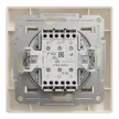 Schneider Asfora EPH0600123 kettős váltókapcsoló bézs