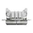 Schneider Electric Asfora EPH0600161 dupla váltóérintkezős kapcsoló (106+6), aluminium burkolattal. keret nélkül, süllyesztett 10A 250V ( EPH0600161 ).