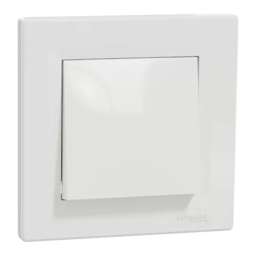 Schneider Electric Asfora EPH0700121 egypólusú nyomó (N101), fehér burkolattal, kerettel, süllyesztett 10A 250V ( EPH0700121 ).
