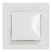 Schneider Electric Asfora EPH0700121 egypólusú nyomó (N101), fehér burkolattal, kerettel, süllyesztett 10A 250V ( EPH0700121 ).