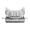 Schneider Electric Asfora EPH0700161 egypólusú nyomó (N101), aluminium burkolattal. keret nélkül, süllyesztett 10A 250V ( EPH0700161 ).
