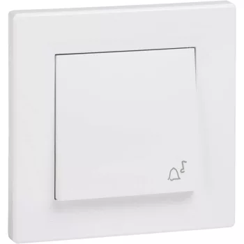   Schneider Electric Asfora EPH0800221 vízmentes egypólusú nyomó (N101), fehér burkolattal, kerettel, süllyesztett, csengőjellel, vízmentes (IP44) 10A 250V ( EPH0800221 ).