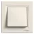 Schneider Electric Asfora EPH0800323 egypólusú nyomó (N101), bézs burkolattal, kerettel, süllyesztett 10A 250V ( EPH0800323 ).