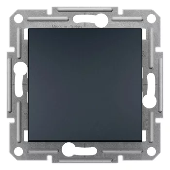   Schneider Electric Asfora EPH0800371 egypólusú nyomó (N101), antracit burkolattal. keret nélkül, süllyesztett 10A 250V ( EPH0800371 ).