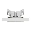 Schneider Electric Asfora EPH1100121 Kettős nyomó, fehér burkolattal, kerettel, süllyesztett 10A 250V ( EPH1100121 ).