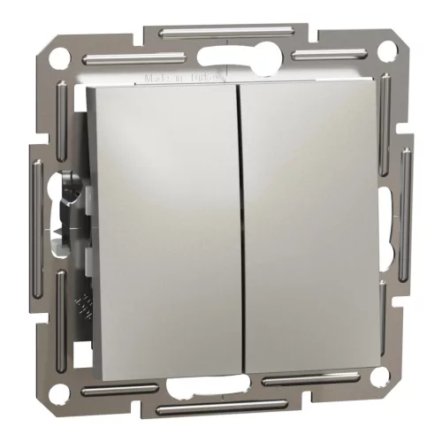 Schneider Electric Asfora EPH1100169 Kettős nyomó, bronz burkolattal. keret nélkül, süllyesztett 10A 250V ( EPH1100169 ).