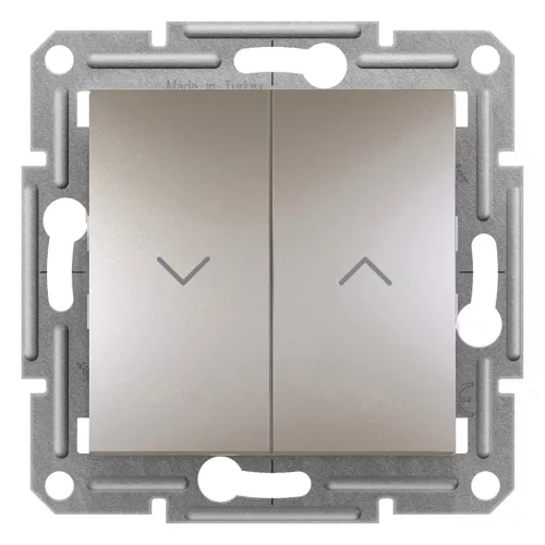 Schneider Electric Asfora EPH1300569 Redőnykapcsoló, bronz burkolattal. keret nélkül, süllyesztett 10A 250V ( EPH1300569 ).