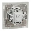 Schneider Electric Asfora EPH1400121 egypólusú kapcsoló (101), fehér burkolattal, kerettel, süllyesztett, piros jelzőfénnyel 10A 250V ( EPH1400121 ).