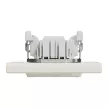 Schneider Electric Asfora EPH1400123 egypólusú kapcsoló (101), bézs burkolattal, kerettel, süllyesztett, piros jelzőfénnyel 10A 250V ( EPH1400123 ).