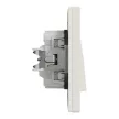 Schneider Electric Asfora EPH1400123 egypólusú kapcsoló (101), bézs burkolattal, kerettel, süllyesztett, piros jelzőfénnyel 10A 250V ( EPH1400123 ).