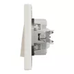 Schneider Electric Asfora EPH1400123 egypólusú kapcsoló (101), bézs burkolattal, kerettel, süllyesztett, piros jelzőfénnyel 10A 250V ( EPH1400123 ).