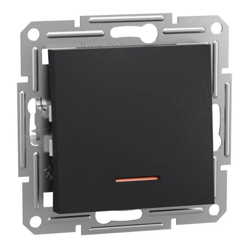 Schneider Electric Asfora EPH1500171 váltókapcsoló (106), antracit burkolattal. keret nélkül, süllyesztettszimbólummal, piros jelzőfénnyel 10A 250V ( EPH1500171 ).