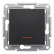 Schneider Electric Asfora EPH1500171 váltókapcsoló (106), antracit burkolattal. keret nélkül, süllyesztettszimbólummal, piros jelzőfénnyel 10A 250V ( EPH1500171 ).