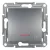Schneider Electric Asfora EPH1700162 egypólusú nyomó (N101), acél burkolattal. keret nélkül, süllyesztett, csengőjellel, piros jelzőfénnyel 10A 250V ( EPH1700162 ).