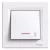 Schneider Electric Asfora EPH1800121 egypólusú nyomó (N101), fehér burkolattal, kerettel, süllyesztett, lámpajellel, piros jelzőfénnyel 10A 250V ( EPH1800121 ).