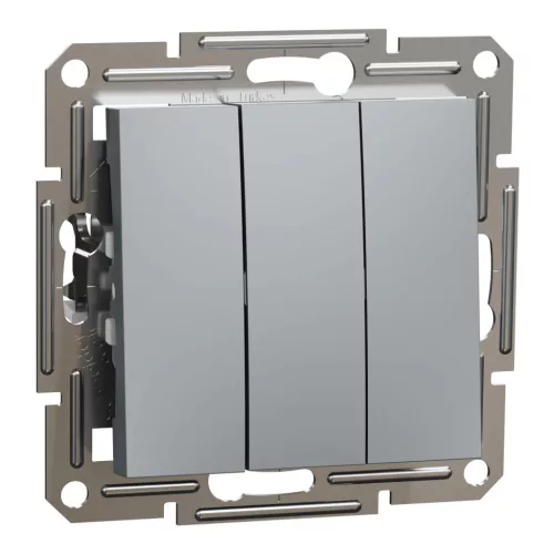 Schneider Asfora EPH2100162 hármas kapcsoló acél