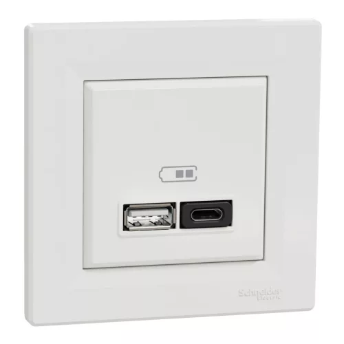 Schneider Asfora EPH2700421 USB töltő fehér