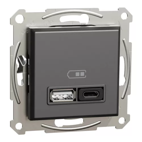 Schneider Asfora EPH2700471 USB töltő antracit