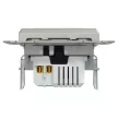 Schneider Asfora EPH2700561 USB töltő alumínium