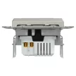 Schneider Electric Asfora EPH2700569 USB dupla töltő (3 A - 21 W), A+C típusú csatlakozókkal, bronz burkolattal, keret nélkül, süllyesztett