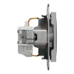 Schneider Electric Asfora EPH2900162 földelt csatlakozóaljzat (dugalj), 2P+F, acél burkolattal. keret nélkül, süllyesztett, 16A 250V ( EPH2900162 ).