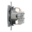 Schneider Electric Asfora EPH2900162 földelt csatlakozóaljzat (dugalj), 2P+F, acél burkolattal. keret nélkül, süllyesztett, 16A 250V ( EPH2900162 ).