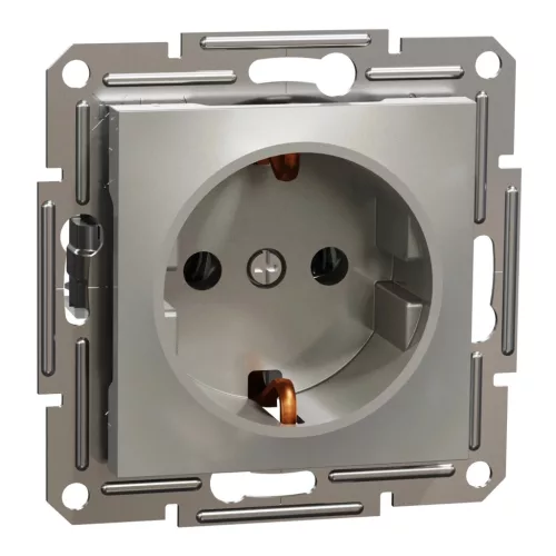 Schneider Electric Asfora EPH2900169 földelt csatlakozóaljzat (dugalj), 2P+F, bronz burkolattal. keret nélkül, süllyesztett, 16A 250V ( EPH2900169 ).