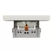 Schneider Electric Asfora EPH2900223 földelt csatlakozóaljzat (dugalj), gyermekvédelemmel, 2P+F, bézs burkolattal, kerettel, süllyesztett, 16A 250V ( EPH2900223 ).