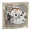 Schneider Electric Asfora EPH2900223 földelt csatlakozóaljzat (dugalj), gyermekvédelemmel, 2P+F, bézs burkolattal, kerettel, süllyesztett, 16A 250V ( EPH2900223 ).
