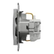 Schneider Electric Asfora EPH2900261 földelt csatlakozóaljzat (dugalj), gyermekvédelemmel, 2P+F, aluminium burkolattal. keret nélkül, süllyesztett, 16A 250V ( EPH2900261 ).