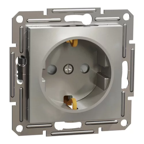 Schneider Electric Asfora EPH2900269 földelt csatlakozóaljzat (dugalj), gyermekvédelemmel, 2P+F, bronz burkolattal. keret nélkül, süllyesztett, 16A 250V ( EPH2900269 ).