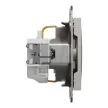Schneider Electric Asfora EPH2900269 földelt csatlakozóaljzat (dugalj), gyermekvédelemmel, 2P+F, bronz burkolattal. keret nélkül, süllyesztett, 16A 250V ( EPH2900269 ).