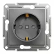 Schneider Electric Asfora EPH2900271 földelt csatlakozóaljzat (dugalj), gyermekvédelemmel, 2P+F, antracit burkolattal. keret nélkül, süllyesztett, 16A 250V ( EPH2900271 ).