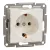 Schneider Electric Asfora EPH2970123 földelt csatlakozóaljzat (dugalj), 2P+F, bézs burkolattal, keret nélkül, süllyesztett, 16A 250V ( EPH2970123 ).