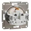 Schneider Electric Asfora EPH2970123 földelt csatlakozóaljzat (dugalj), 2P+F, bézs burkolattal, keret nélkül, süllyesztett, 16A 250V ( EPH2970123 ).