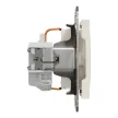 Schneider Electric Asfora EPH2970123 földelt csatlakozóaljzat (dugalj), 2P+F, bézs burkolattal, keret nélkül, süllyesztett, 16A 250V ( EPH2970123 ).