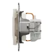 Schneider Electric Asfora EPH2970123 földelt csatlakozóaljzat (dugalj), 2P+F, bézs burkolattal, keret nélkül, süllyesztett, 16A 250V ( EPH2970123 ).