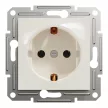 Schneider Electric Asfora EPH2970123 földelt csatlakozóaljzat (dugalj), 2P+F, bézs burkolattal, keret nélkül, süllyesztett, 16A 250V ( EPH2970123 ).