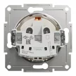 Schneider Electric Asfora EPH2970123 földelt csatlakozóaljzat (dugalj), 2P+F, bézs burkolattal, keret nélkül, süllyesztett, 16A 250V ( EPH2970123 ).