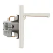 Schneider Electric Asfora EPH3100123 földelt csatlakozóaljzat (dugalj), csapófedéllel, 2P+F, bézs burkolattal, kerettel, süllyesztett, 16A 250V ( EPH3100123 ).