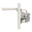 Schneider Electric Asfora EPH3100123 földelt csatlakozóaljzat (dugalj), csapófedéllel, 2P+F, bézs burkolattal, kerettel, süllyesztett, 16A 250V ( EPH3100123 ).