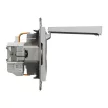 Schneider Electric Asfora EPH3100161 földelt csatlakozóaljzat (dugalj), csapófedéllel, 2P+F, aluminium burkolattal. keret nélkül, süllyesztett, 16A 250V ( EPH3100161 ).