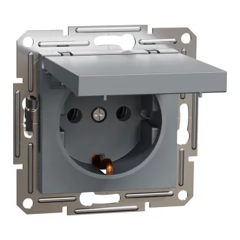 Schneider Asfora EPH3100162 csatlakozóaljzat acél