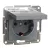 Schneider Electric Asfora EPH3100162 földelt csatlakozóaljzat (dugalj), csapófedéllel, 2P+F, acél burkolattal. keret nélkül, süllyesztett, 16A 250V ( EPH3100162 ).