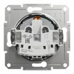 Schneider Electric Asfora EPH3100162 földelt csatlakozóaljzat (dugalj), csapófedéllel, 2P+F, acél burkolattal. keret nélkül, süllyesztett, 16A 250V ( EPH3100162 ).