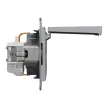 Schneider Electric Asfora EPH3100162 földelt csatlakozóaljzat (dugalj), csapófedéllel, 2P+F, acél burkolattal. keret nélkül, süllyesztett, 16A 250V ( EPH3100162 ).